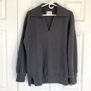 Abercrombie & Fitch collared sweatshirt
